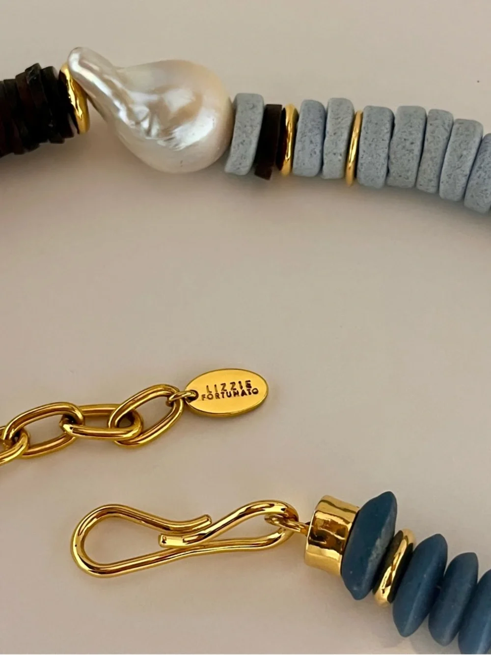 LIZZIE FORTUNATO Tavira Beaded Necklace in Multi - Picture 4 of 4